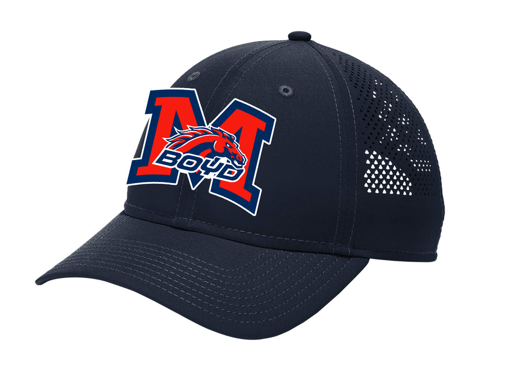 Boyd Soccer New Era Perforated Embroidered Adjustable Hat with Optional Side Embroidery