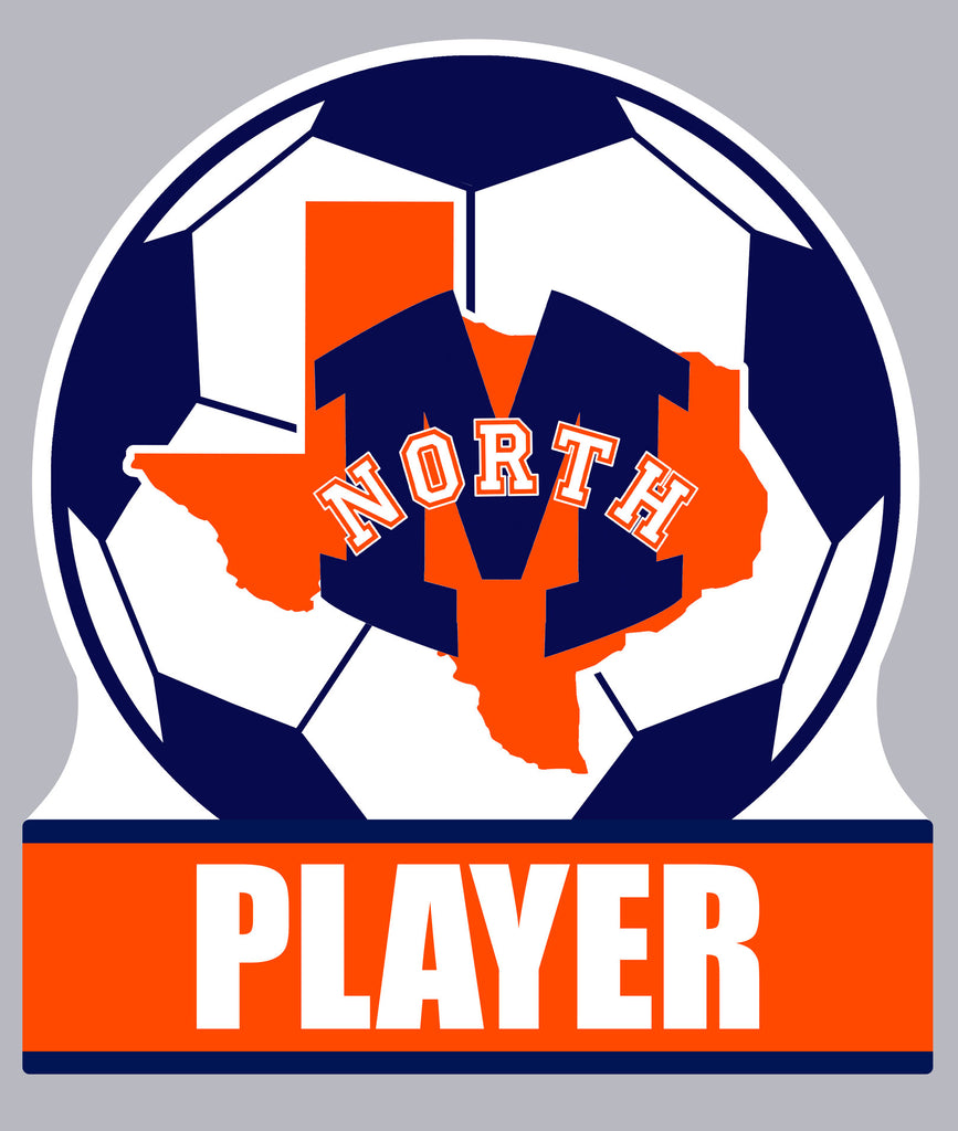 North Soccer Metal Yard Sign with Personalization