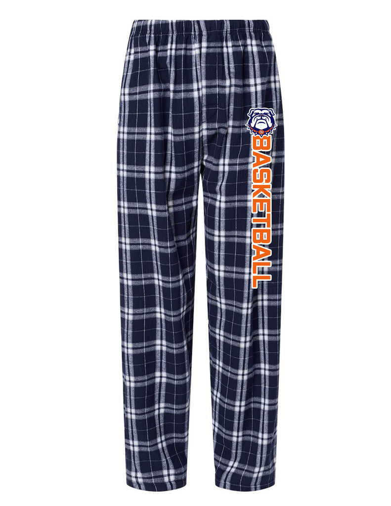 North Basketball Boxercraft Unisex Navy & White Plaid Printed PJ Pants