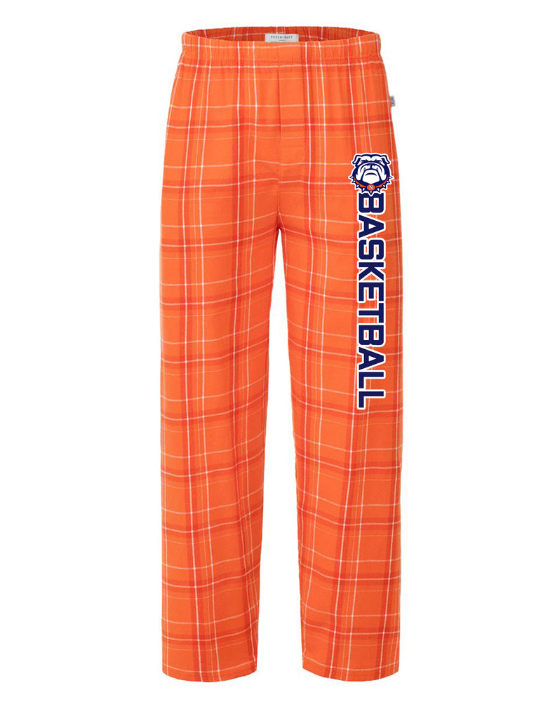 North Basketball Boxercraft Orange Carnegie Plaid Printed PJ Pants