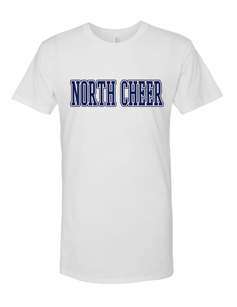 McKinney North Cheer Bella Canvas Unisex White Tee
