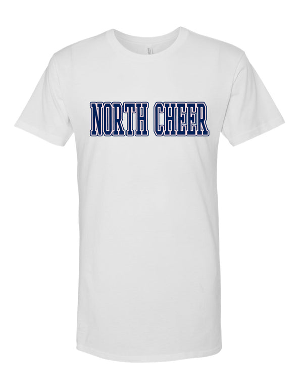McKinney North Cheer Bella Canvas Unisex White Tee