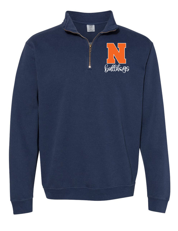 North Cheer Comfort Colors Navy 1/4 Zip Pullover w/ Embroidery
