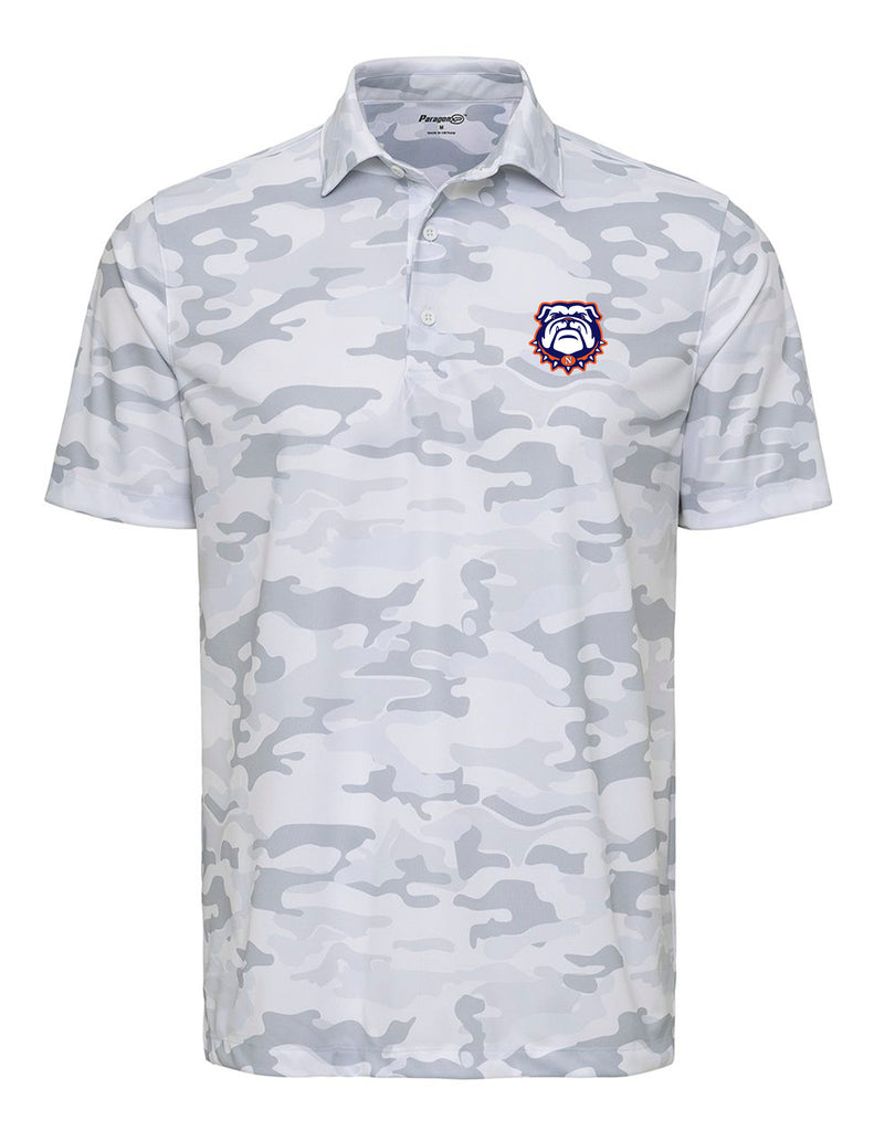 North Cheer Paragon Camo Polo w/ Embroidery Bulldog Logo