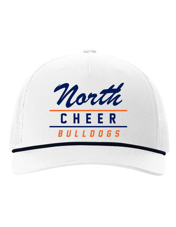 North Cheer Richardson White/Navy/White Rope Trucker Hat