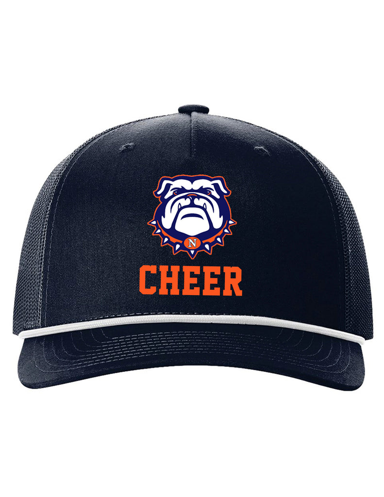 North Cheer Richardson Navy/White/Navy Rope Trucker Hat