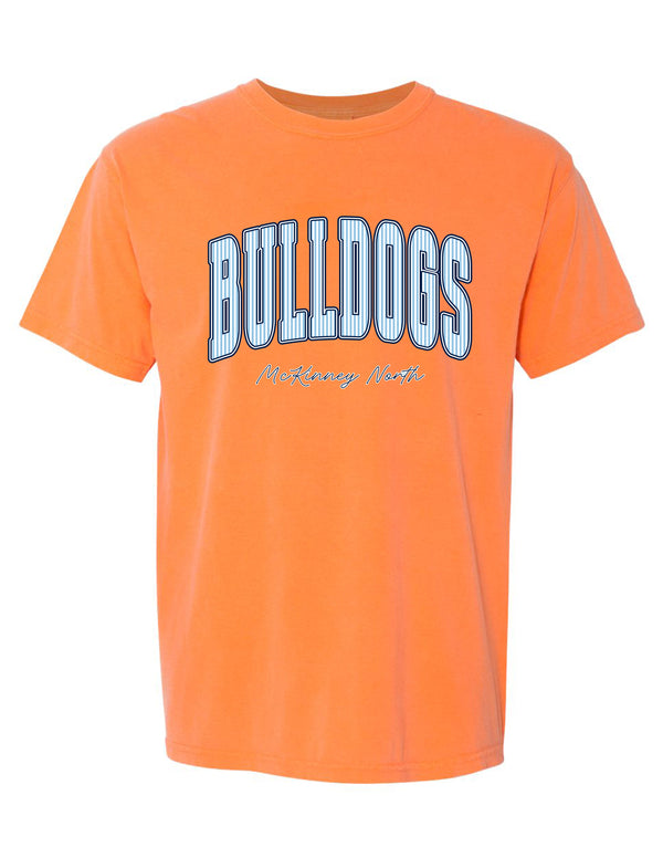 North Cheer Comfort Color Melon Stripe Short Sleeve T-Shirt