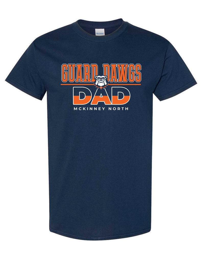 North Guard Dawgs Navy Dad Design Tee