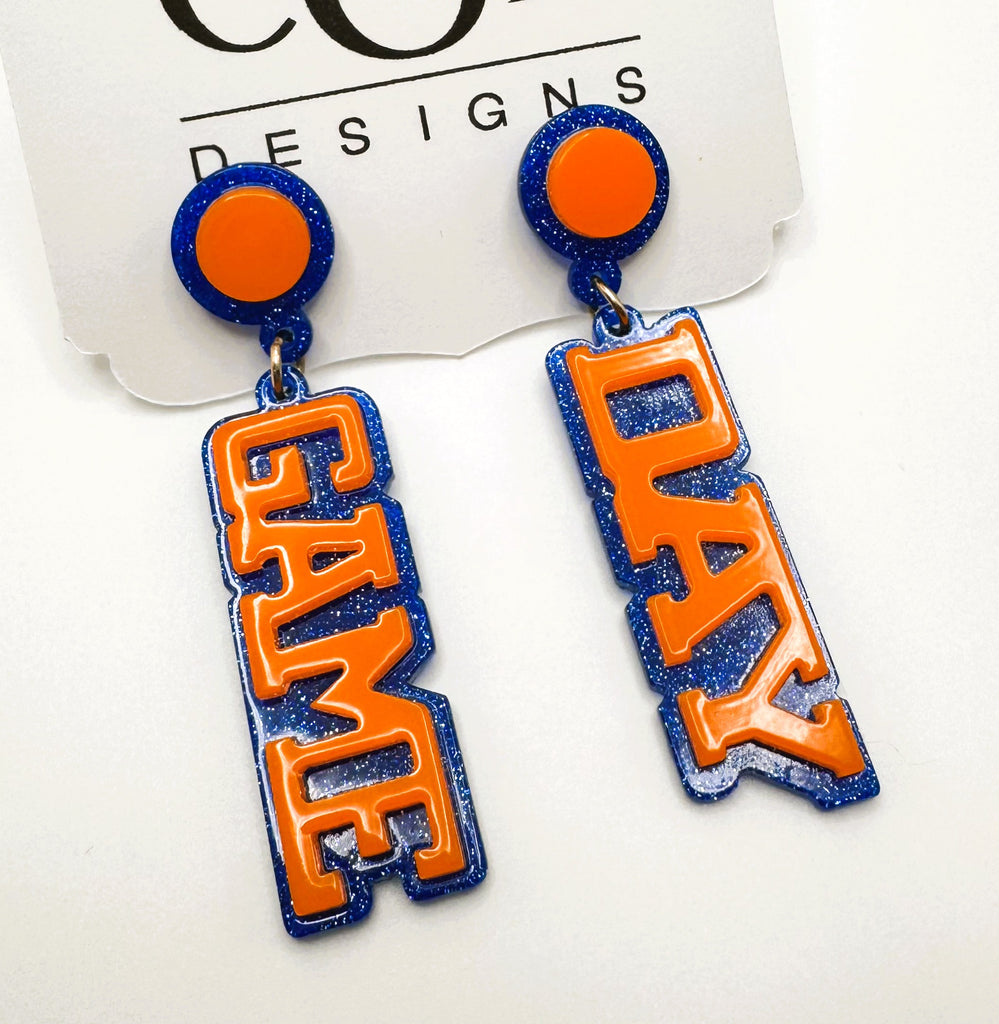 North Guard Dawgs Game Day Glitter Earrings