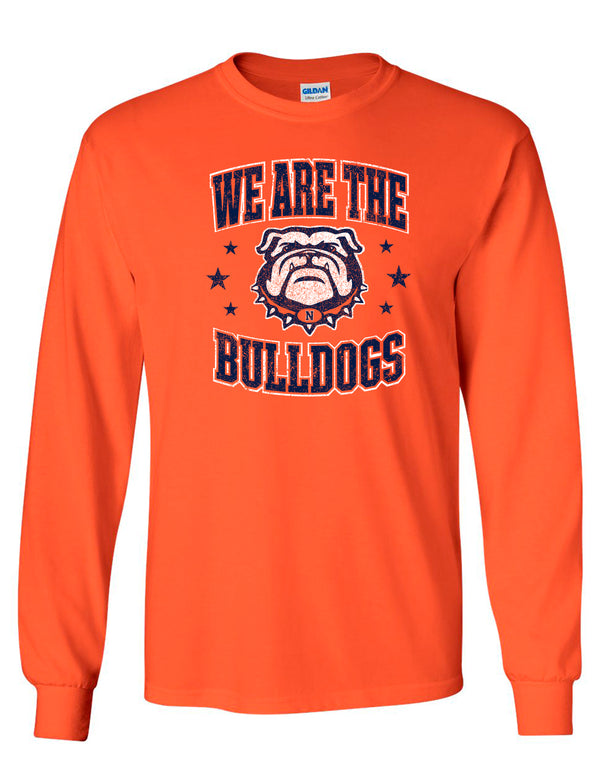 North Guard Dawgs Orange WE ARE Design Long Sleeve Tee