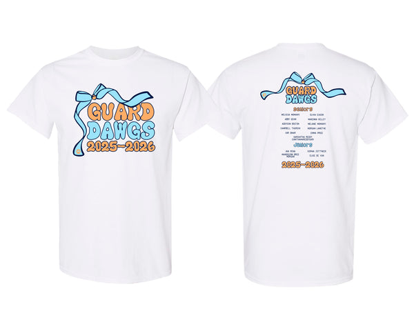 North Guard Dawgs White Coquette Bow Team Design