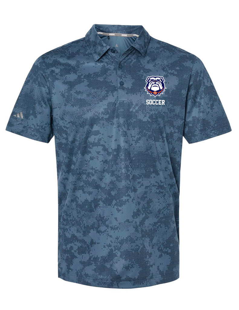 North Soccer Adidas Tech Camo Polo with Embroidery