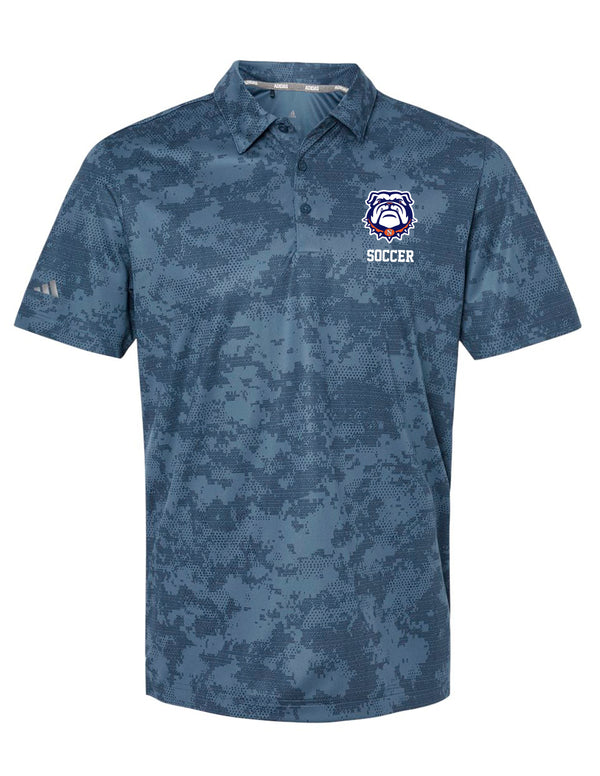 North Soccer Adidas Tech Camo Polo with Embroidery