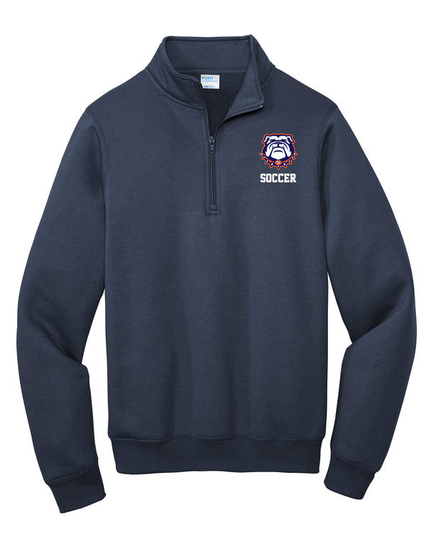 North Soccer Port & Co Navy Quarter Zip Sweatshirt