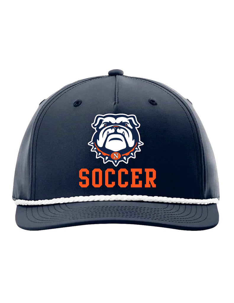 North Soccer Richardson Navy Bulldog Rope Hat