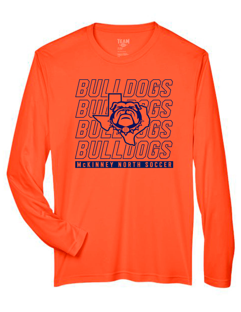 North Soccer ORANGE OUT Drifit Long Sleeve Tee