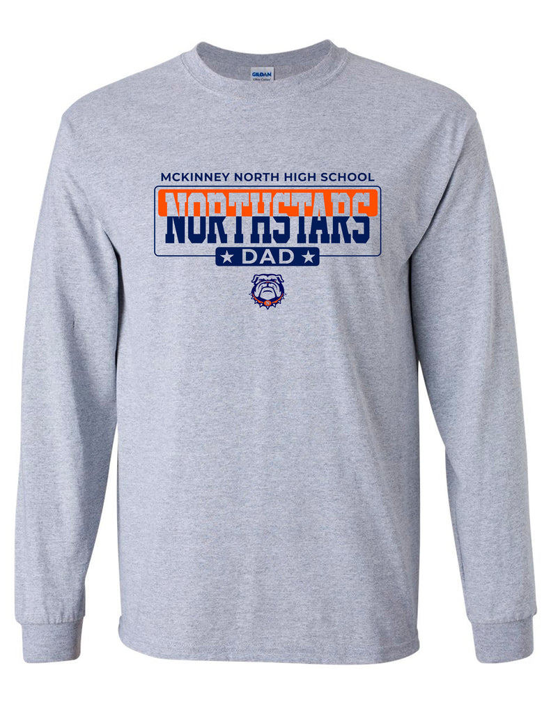 NorthStars Ash Gray Dad Long Sleeve Tee