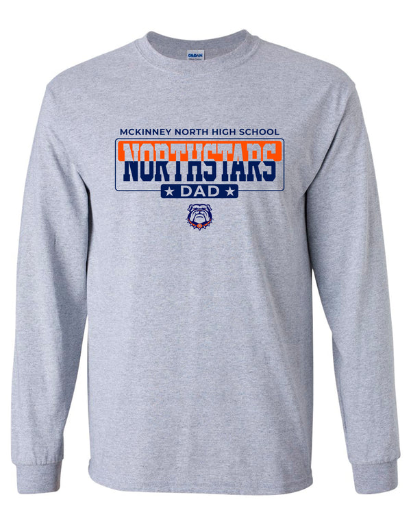 NorthStars Ash Gray Dad Long Sleeve Tee