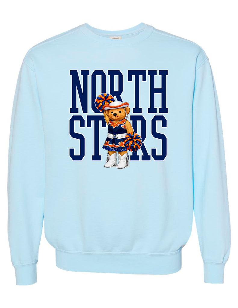 NorthStars Dance Bear Comfort Colors Chambray Crewneck