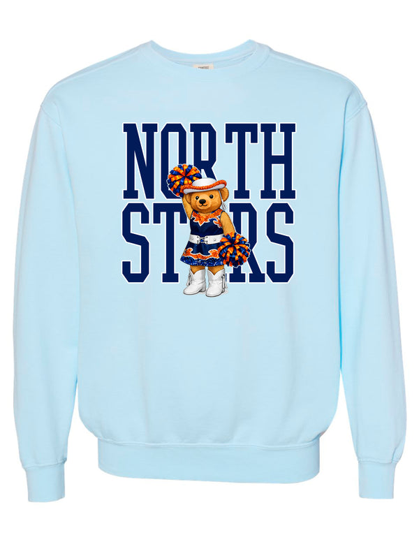 NorthStars Dance Bear Comfort Colors Chambray Crewneck