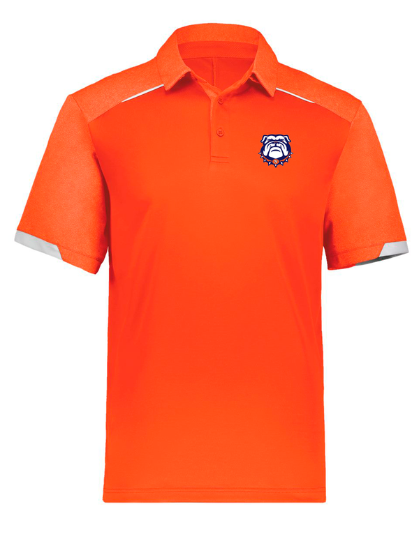 NorthStars Russell Athletic Orange Heather Polo with Logo Only