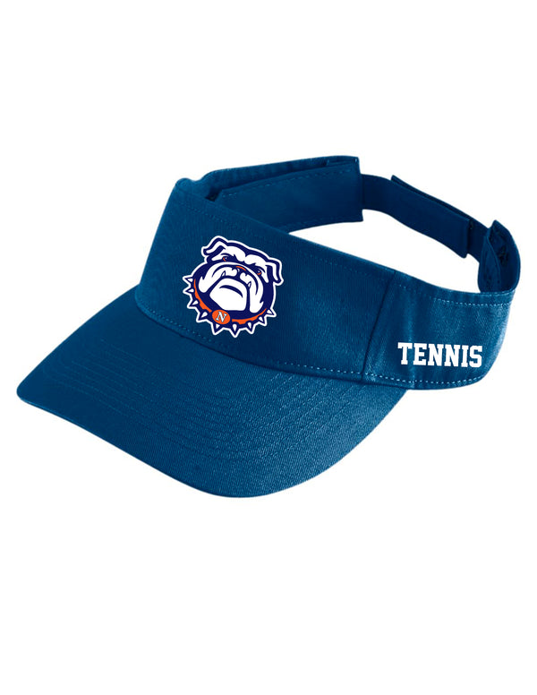 North Tennis Visor Navy w/ Side Embroidery