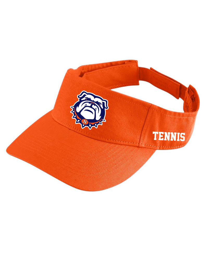 North Tennis Visor Orange w/ Side Embroidery