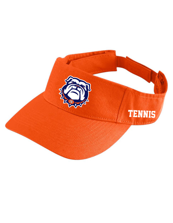 North Tennis Visor Orange w/ Side Embroidery