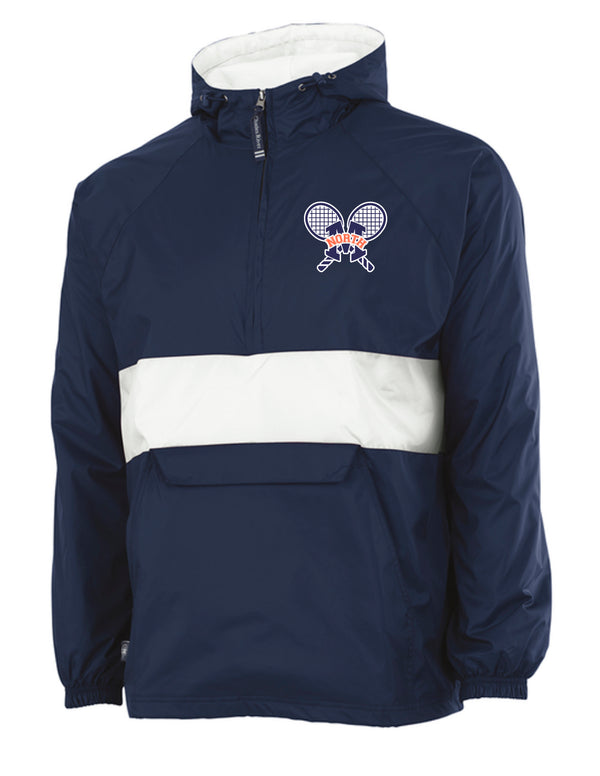 North Tennis Charles River All Weather Pullover Navy/White Stripe