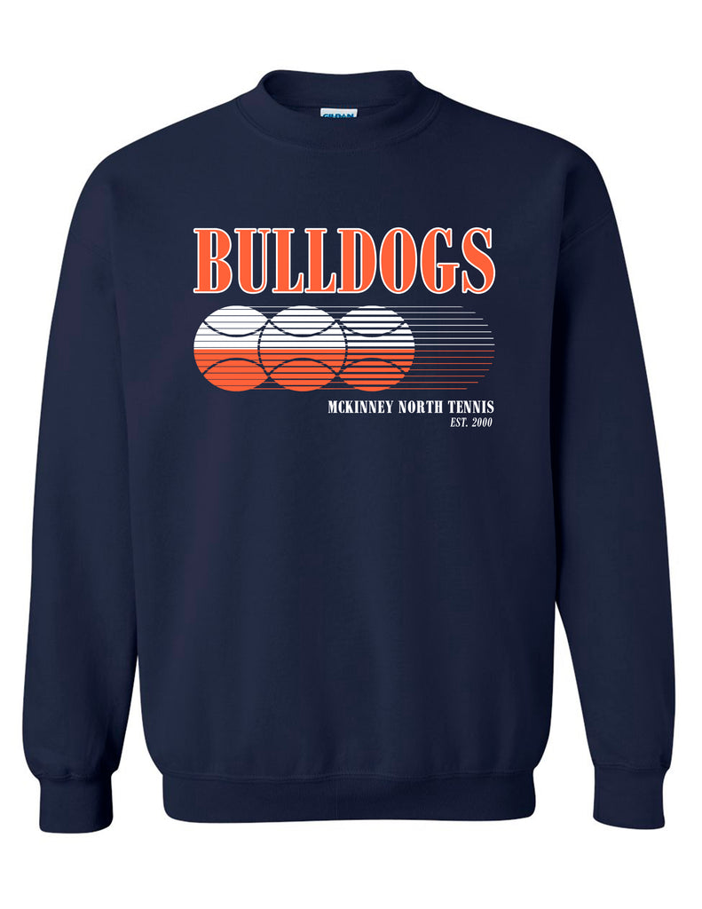 North Tennis Gildan Motion Tennis Crewneck Sweatshirt Navy