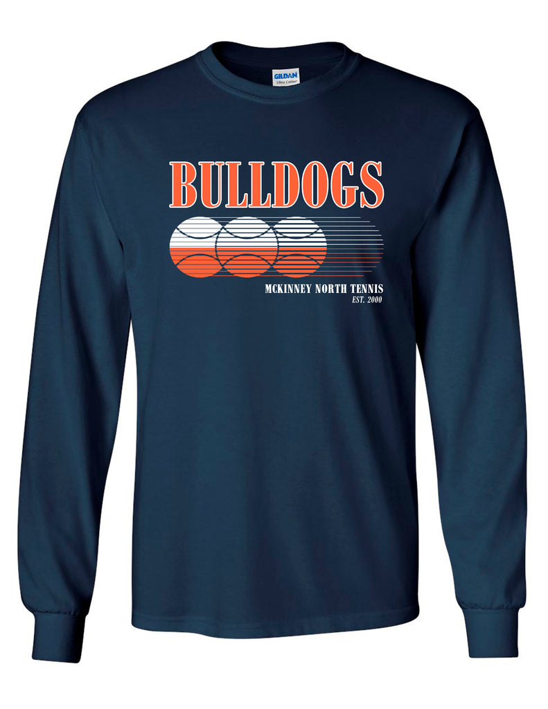 North Tennis Gildan Motion Tennis Long Sleeve T-Shirt Navy