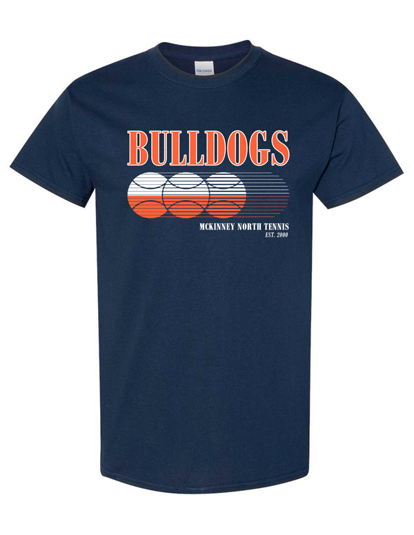 North Tennis Gildan Motion Tennis Short Sleeve T-Shirt Navy