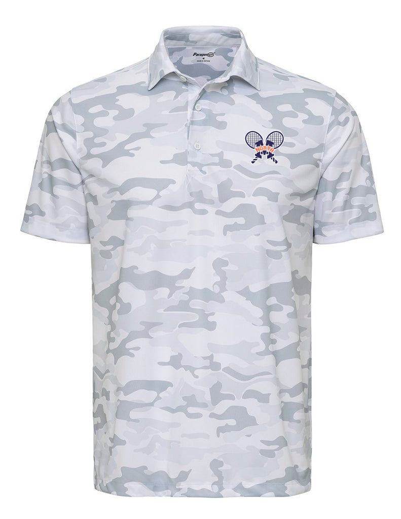 North Tennis Paragon Camo White Polo