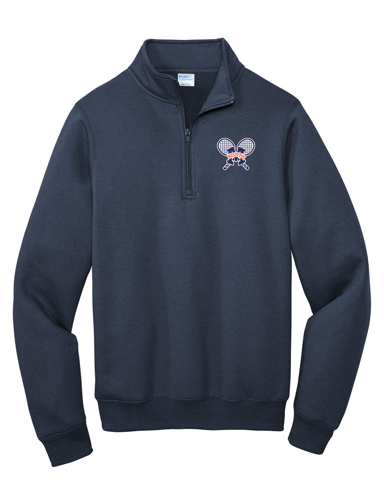 North Tennis Port & Co Navy Quarter Zip Pullover