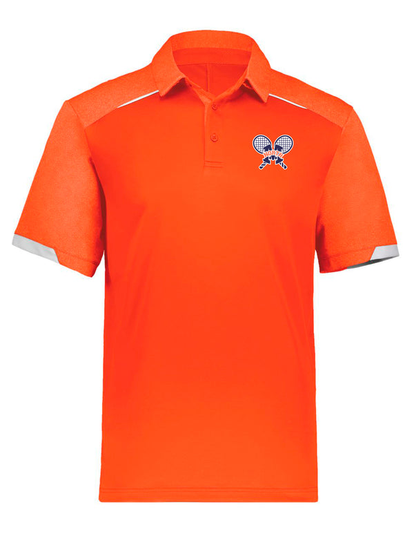 North Tennis Russell Athletics Orange Polo