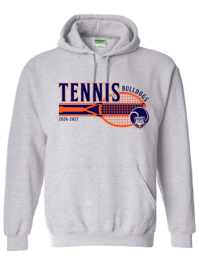 North Tennis Gildan Stripe Hoodie Ash Grey