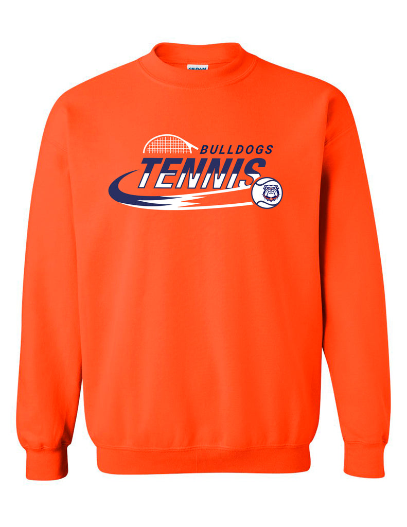 North Tennis Gildan Swoosh Crewneck Sweatshirt Orange