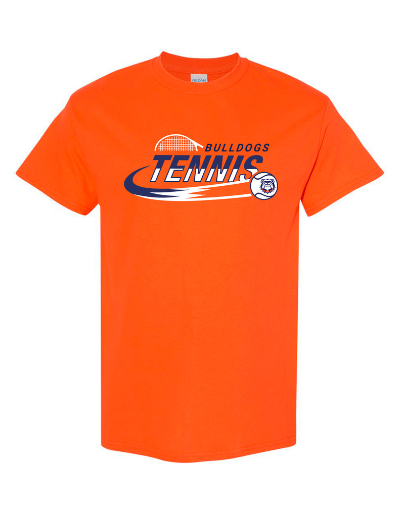 North Tennis Gildan Swoosh Short Sleeve T-Shirt Orange