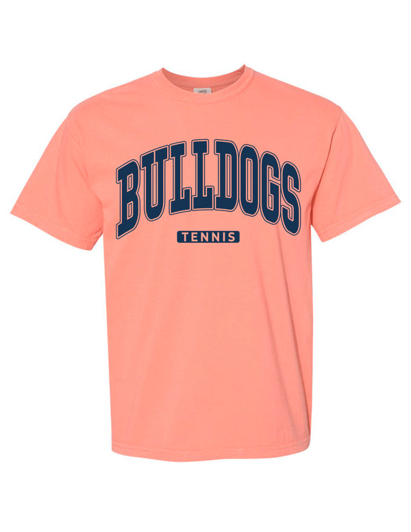 North Tennis Comfort Color Oversized Bulldogs Short Sleeve T-Shirt Terracotta