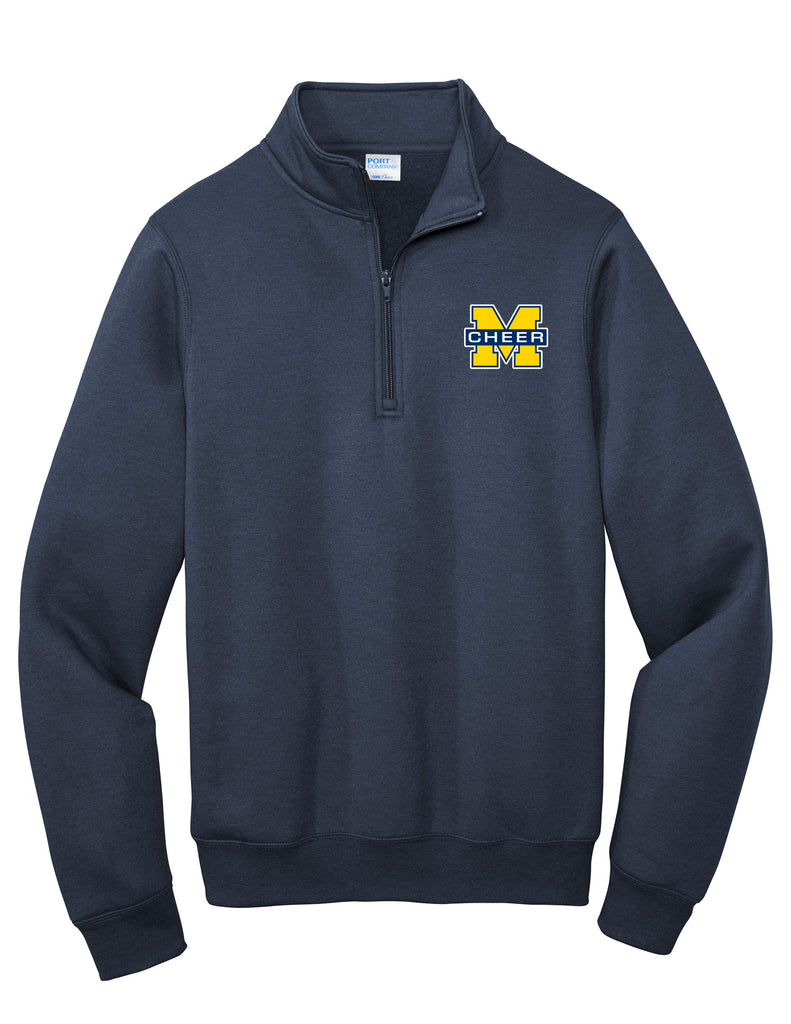 High Cheer Port Authority Navy Qtr Zip Fleece Sweatshirt