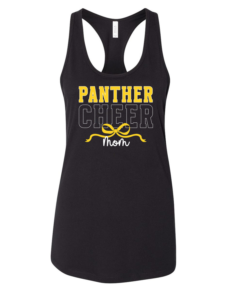 Plano East Cheer Mom Black Bella Canvas Racerback Tank