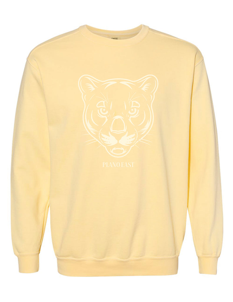 Plano East Cheer Panther Monotone Butter Comfort Colors Crewneck