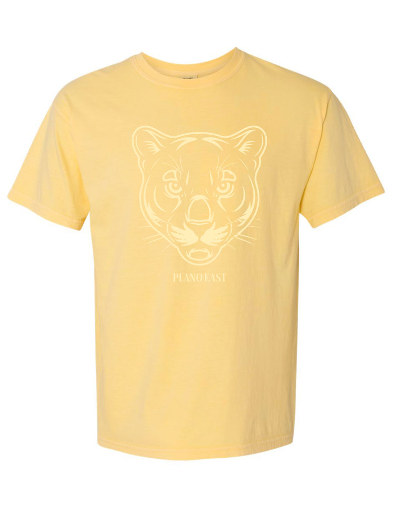 Plano East Cheer Panther Monotone Butter Comfort Colors Tee