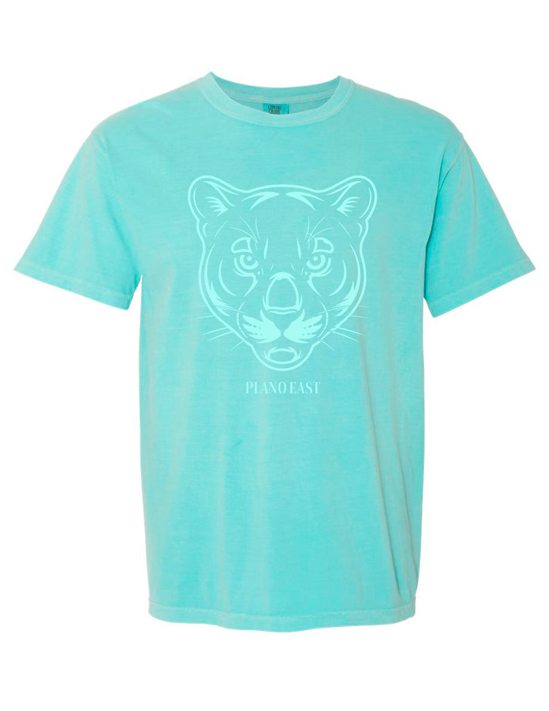 Plano East Cheer Panther Monotone Chalky Mint Comfort Colors Tee