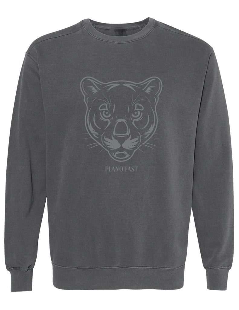 Plano East Cheer Panther Monotone Pepper Comfort Colors Crewneck
