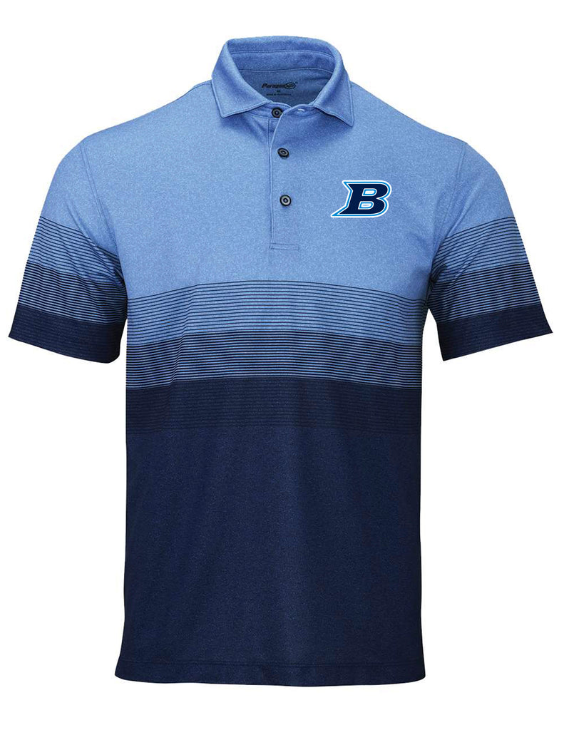 LD Bell Paragon Ombre Stripe Polo w/ Embroidery