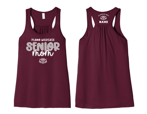 Plano Senior Cheer Maroon Bella Canvas MOM Tank