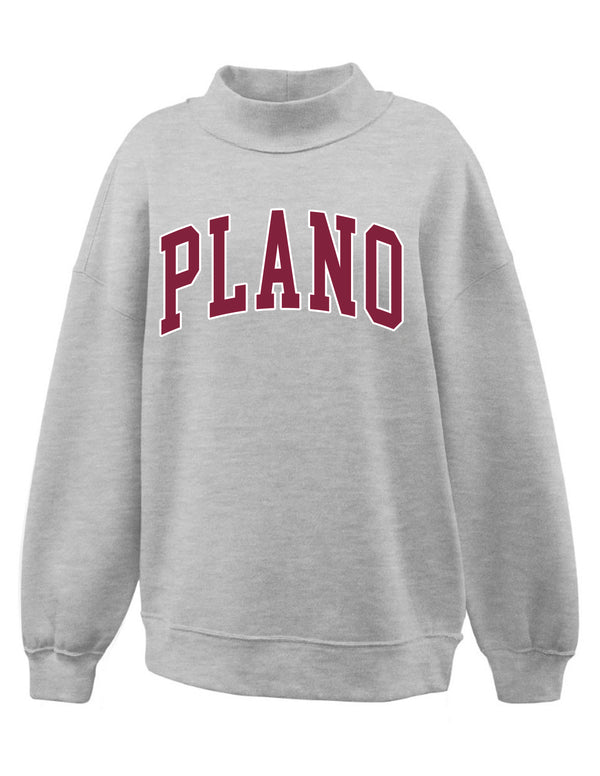 Plano Senior Cheer Gray Mockneck with Applique