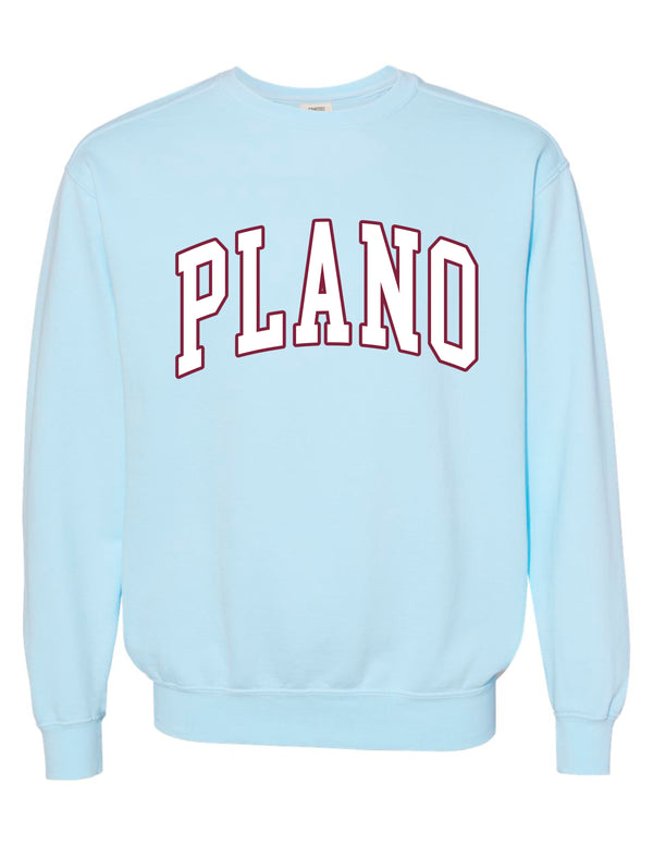 Plano Senior Cheer Chambray Comfort Color Crewneck
