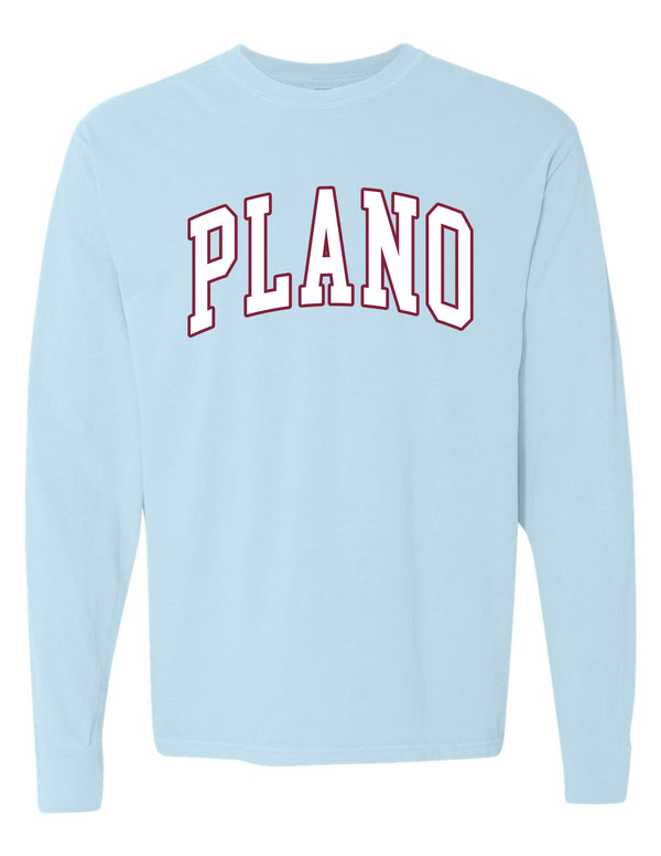 Plano Senior Cheer Chambray Comfort Color Long Sleeve Tee